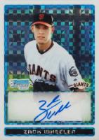 2009 Bowman Chrome Draft Picks & Prospects #BDPP86 Zack Wheeler Autograph-Xfractor Baseball Card