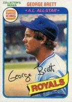 1980 Burger King Pitch, Hit & Run #13 George Brett Baseball Card