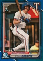 2024 Bowman Draft #BDC42 Dylan Dreiling Chrome-Blue Refractor Baseball Card