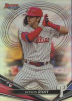 2022 Bowman's Best #2 Bryson Stott Refractor Baseball Card