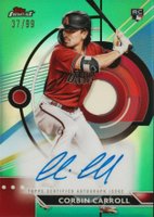2023 Topps Finest Finest Autographs #CC Corbin Carroll Green Baseball Card