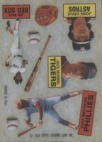 1984 Topps Rub Downs # Cruz/Matthews/Morris/Rice Baseball Card