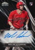 2024 Topps Chrome Black Autographs #NS Nolan Schanuel Baseball Card