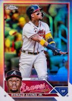 2023 Topps Chrome #39 Ronald Acuna Jr. Refractor Baseball Card