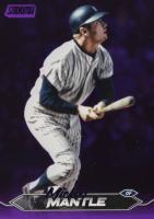 2024 Topps Stadium Club #136 Mickey Mantle Purple Foil Baseball Card