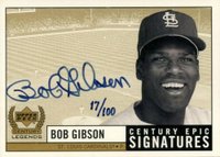 1999 Upper Deck Century Legends Epic Signatures #BG Bob Gibson Century Collection Baseball Card