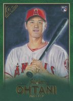 2018 Topps Gallery #116 Shohei Ohtani Green Baseball Card