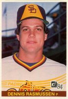 1984 Donruss #446 Dennis Rasmussen Baseball Card