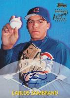 2000 Topps Traded #TTA29 Carlos Zambrano Certified Autograph Baseball Card