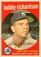 1959 Topps #76 Bobby Richardson Baseball Card