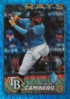 2024 Topps #628 Junior Caminero Blue Foil Baseball Card