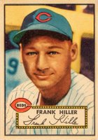 1952 Topps #156g Frank Hiller Gray back Baseball Card
