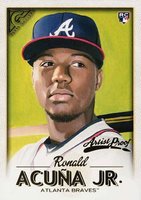 2018 Topps Gallery #140 Ronald Acuna Jr. Artist Proof Baseball Card