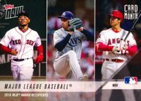 2018 Topps Now Card of the Month #M-NOV Blake Snell/Christian Yelich/Jacob DeGrom/Mookie Betts/Ronald Acuna Jr./Shohei Ohtani Baseball Card