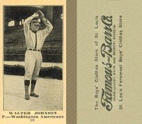 1916 Famous & Barr Co. #90 Walter Johnson Baseball Card