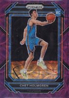 2022 Panini Prizm #266 Chet Holmgren Purple Choice Basketball Card