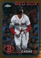 2024 Topps Chrome Logofractor Edition #38 Triston Casas Gold Refractor Baseball Card