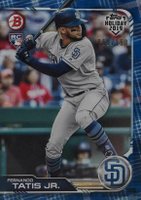 2019 Topps Holiday Bowman  #TH-FTJ Fernando Tatis Jr. Blue Festive Baseball Card