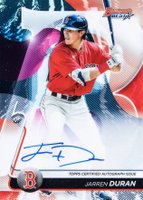 2020 Bowman's Best Best of 2020 Autographs #B20JDU Jarren Duran Baseball Card