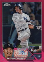 2023 Topps Chrome #4 Anthony Volpe Magenta Refractor Baseball Card