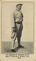 1917 Collins-McCarthy #143 Clarence Rowland Baseball Card