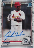 2020 Bowman Draft Chrome Draft Picks Autographs #CDAJW Jordan Walker Baseball Card
