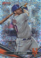 2022 Bowman's Best #57 Pete Alonso Mini Diamond Refractor Baseball Card
