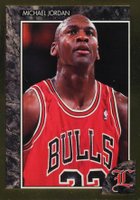 1992 Legends Magazine Inserts #48 Michael Jordan Gold-Hand Cut Basketball Card