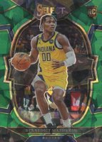 2022 Panini Select #79 Bennedict Mathurin Green Ice Basketball Card