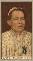 1912 Brown Backgrounds Broadleaf #191 Jack Warhop Baseball Card