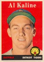 1958 Topps #70 Al Kaline White Name Baseball Card