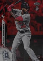 2020 Ben Baller Chrome #49 Randy Arozarena Red Refractor Baseball Card