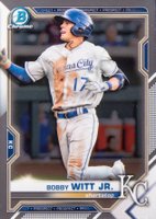 2021 Bowman Chrome Prospects #BCP1 Bobby Witt Jr. Baseball Card
