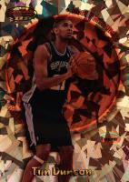 1998 Bowman's Best Performers #BP5 Tim Duncan Atomic Refractor Basketball Card