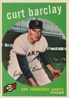 1959 Topps #307 Curt Barclay Baseball Card