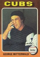 1975 Topps #411 George Mitterwald Baseball Card