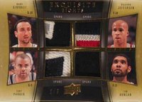 2009 Upper Deck Exquisite Collection Exquisite Eights # Ginobili/Terry/Kidd/Duncan/Howard/Jefferson/Nowitzki/Parker Basketball Card