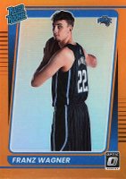 2021 Panini Donruss Optic #185 Franz Wagner Orange Basketball Card