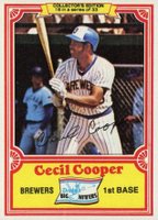 1981 Drake's #16 Cecil Cooper Baseball Card