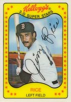 1981 Kellogg's #9 Jim Rice Baseball Card