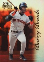 1996 Select Certified #31 Barry Bonds Mirror Red Baseball Card