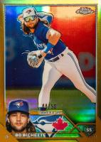 2023 Topps Chrome #11 Bo Bichette Gold Refractor Baseball Card