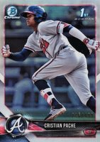 2018 Bowman Prospects Chrome #46 Cristian Pache Refractor Baseball Card