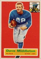 1956 Topps #68 Dave Middleton Football Card