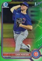 2022 Bowman Draft #BDC193 Cade Horton Chrome-Green Refractor Baseball Card
