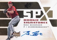 2008 SPx  #150 Max Scherzer Autograph Baseball Card