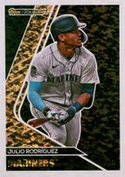 2023 Topps Update Black Gold #BG25 Julio Rodriguez Baseball Card