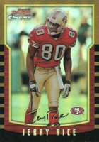 2000 Bowman Chrome #119 Jerry Rice Refractor Football Card