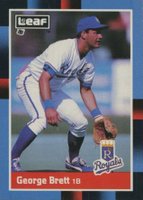 1988 Leaf #93 George Brett Baseball Card