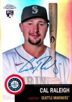 2022 Topps Chrome Platinum Anniversary Autographs #CR Cal Raleigh Refractor Baseball Card
